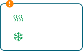 The operation of heating and ventilation / cooling is not coordinated.