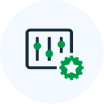 Dynamic adaptation of the settings of equipment to the effective use