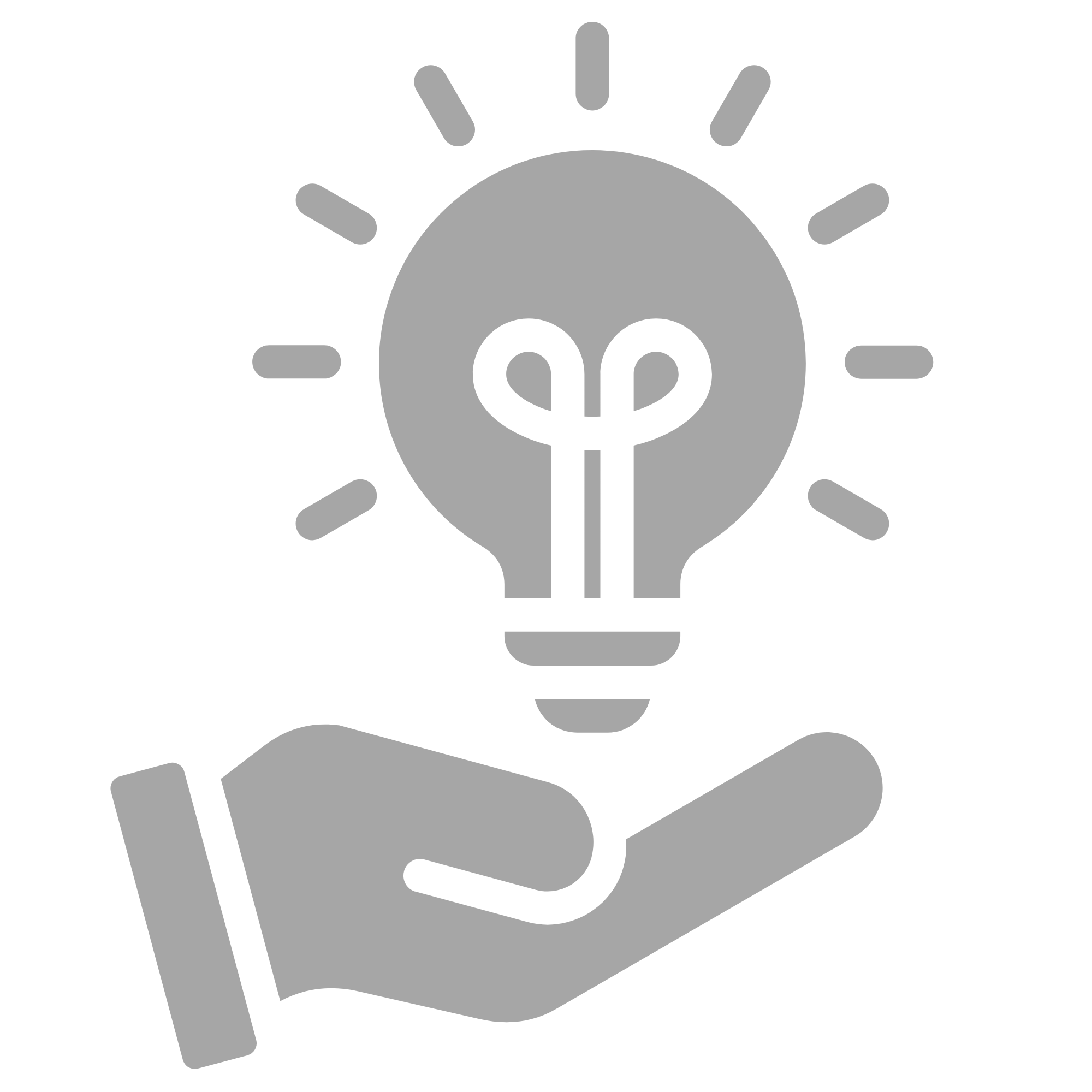 Hand with Light Icon